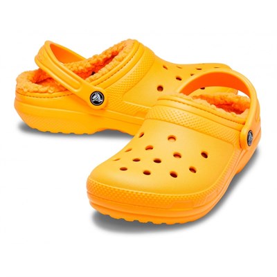 Crocs Classic Lined Clog Bayan Terlik - Orange Sorbet