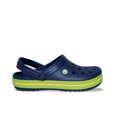 Crocs Crocband Clog K Çocuk Terlik & Sandalet - Navy/Volt Green (Lacivert/Volt Yeşil)