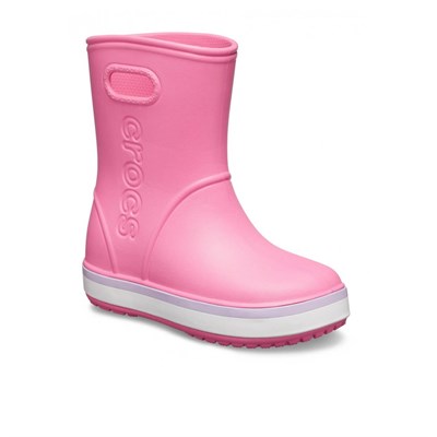 Crocs Crocband Rain Boot K Çocuk Yağmur Çizmesi - Pink Lemonade/Lavender