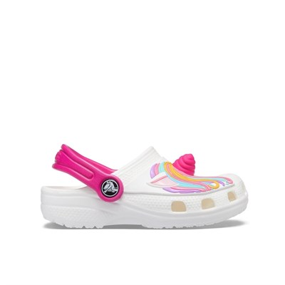 Crocs Fun Lab Classic I Am Unicorn Clog Çocuk Terlik & Sandalet - Beyaz