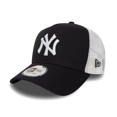New Era Şapka - Clean Trucker New York Yankees Navy/Optic White