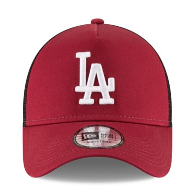 New Era Şapka - League Essential Trucker Los Angeles Dodgers Cardinal/Optic White