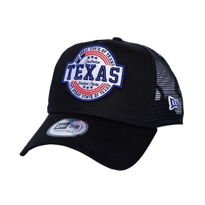 New Era Şapka - USA Texas Patch Black A Frame Trucker