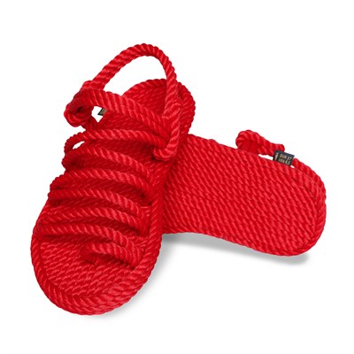 Nomadic Republic Havana Kadın Halat Sandalet - Kırmızı