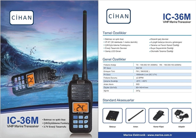 IC-36m VHF Marin El Telsizi