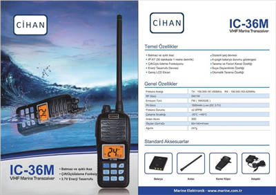IC-36m VHF Marin El Telsizi