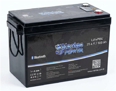 Lityum LiFePO4 24V/100Ah Akü (Bluetooth+Monitör)