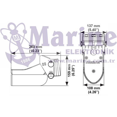XSonic TM185H-W 1Kw Plastik Chirp Ayna