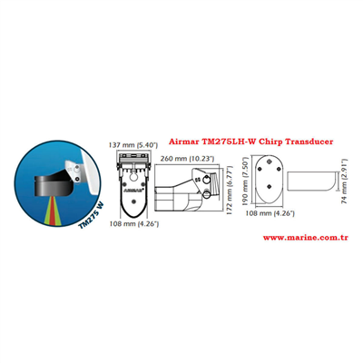 XSonic TM275LH-W 1Kw Çift Frekans Chirp Ayna