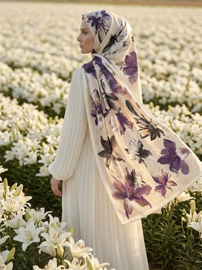 FLORIA %100 İPEK ŞAL