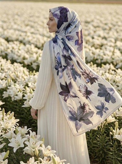 FLORIA %100 İPEK ŞAL