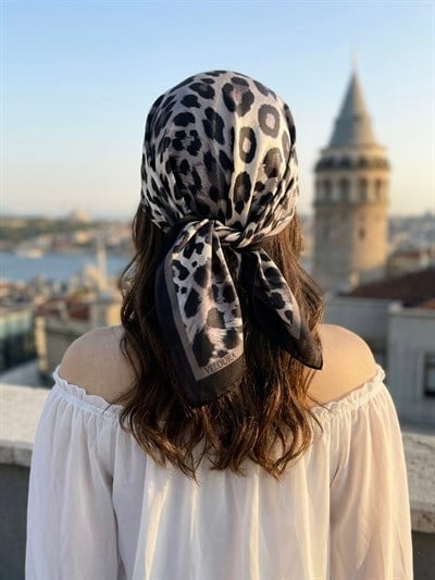 LEOPAR %100 İPEK FULAR