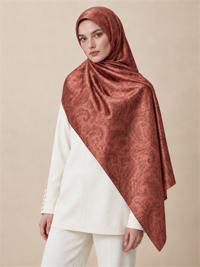 LIORA KARAMEL %100 MULBERRY İPEK ŞAL