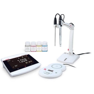 OHAUS AQUASEARCHER AB41PH-F Masaüstü pH Metre Seti Cam pH Elektrodu ve AS20 Kompakt Karıştırıcı İçerir