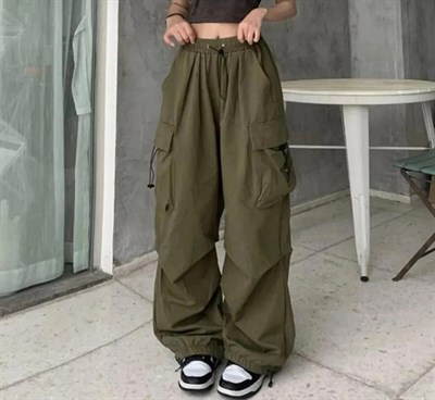 Y2K Extra Salaş Kargo Cepli Pantolon