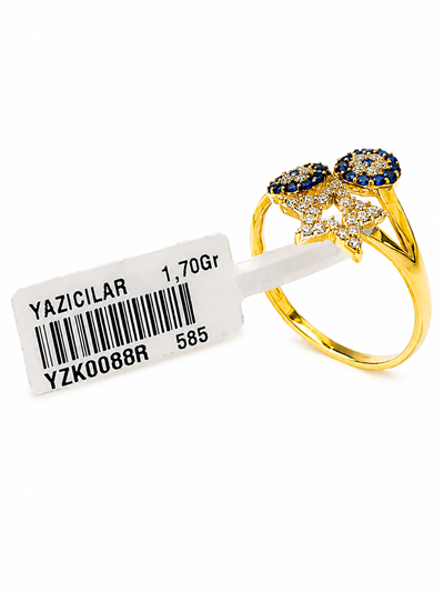  Yazıcılar - Altın Şans Yıldızı Yüzük 1,70 Gr