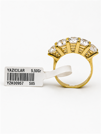 Yazıcılar 14 Ayar Altın Aura Kadın Yüzük 5,50 GR ( 957 )