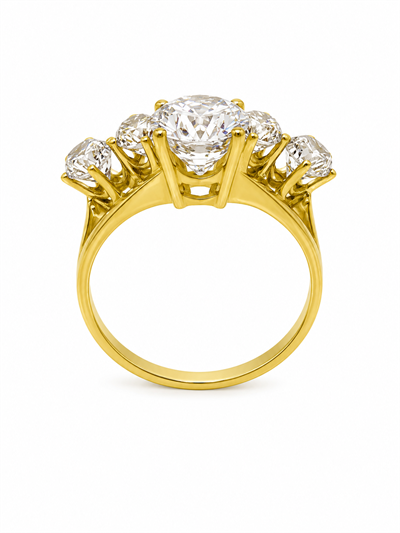 Yazıcılar 14 Ayar Altın Diamond Harmony Şık Tasarım Yüzük 3,60 GR ( 331)