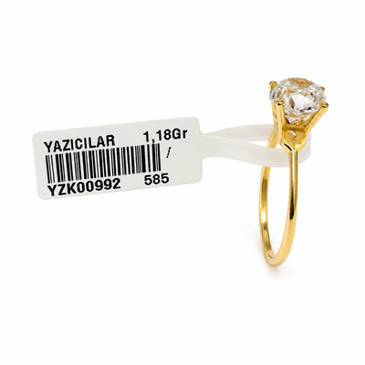 Yazıcılar 14 Ayar Altın Saf Zarafet Yüzük 1,18 GR (992)
