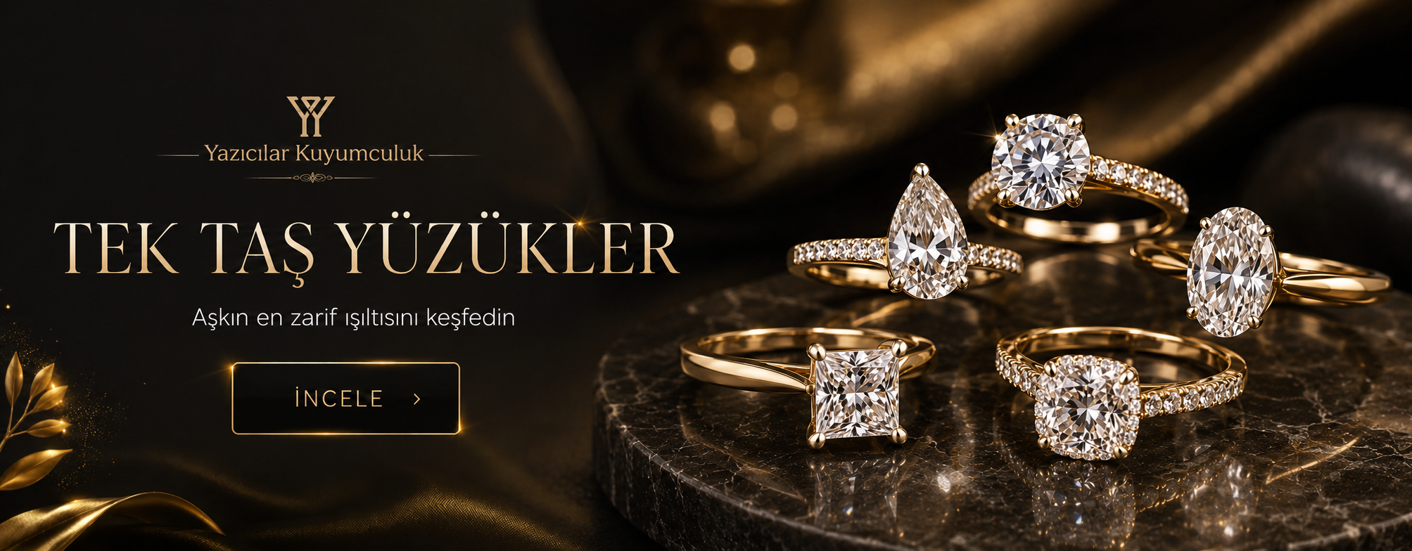 Tek Taş Yüzükler