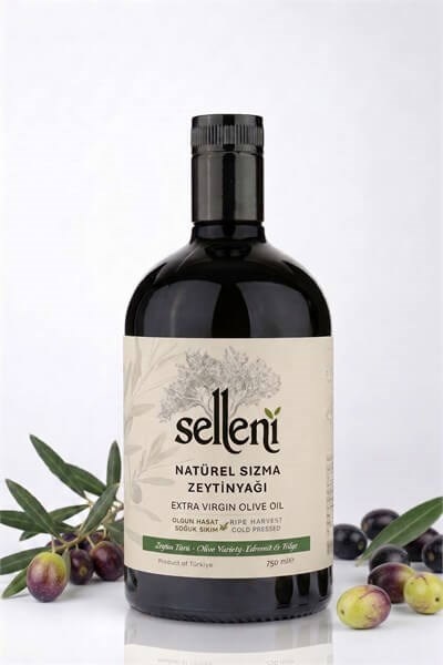 Selleni Olgun Hasat Natürel Sızma Zeytinyağı, Edremit & Trilye Filtresiz 750 ml