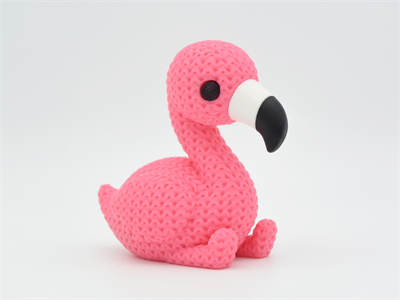 Örgü Flamingo - Dekoratif Figür