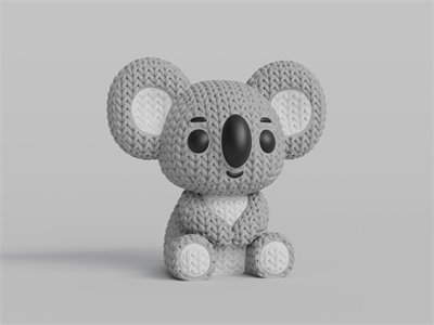 Örgü Koala - Dekoratif Figür