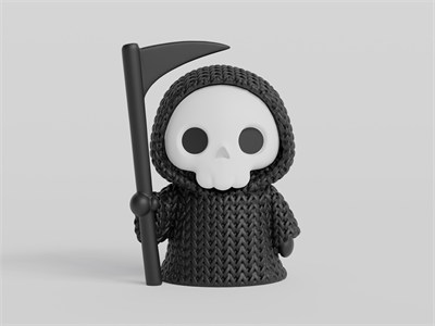 Örgü Ölüm Biçici (Grim Reaper) (Cadılar Bayramı) - Dekoratif Figür