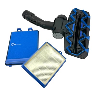 Philips Uyumlu FC 9923 Marathon Ultimate Tri Active Advance Emici Başlık Hepa Filtre Seti
