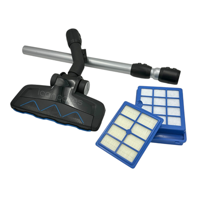 Philips Uyumlu XB 9155 Marathon Ultimate Tri Active Advance Emici Başlık, Çelik Boru ve Hepa Filtre Seti