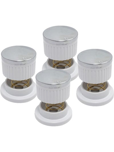 Simton Uyumlu Set Üstü Ocak Düğme Takımı Yaylı Beyaz - 4 lü Takım