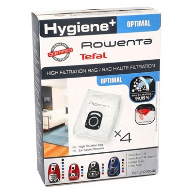 Tefal Uyumlu Hygiene+ Elektrikli Süpürge Toz Torbası Kutulu