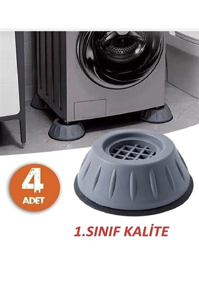 Teka Gürültü Engelleyici Ve Kaymaz Titreşim Önleyici Kauçuk Ayak Pedleri Çamaşır Makinesi Stoper