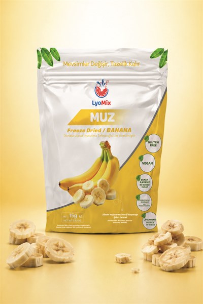 Dondurularak Kurutulmuş Muz