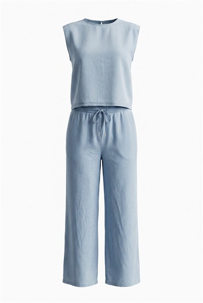 Açık Mavi Vatkalı Takım