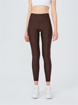 NEW High Waisted Glitter and Sparkle Cognac Brown Leggings by