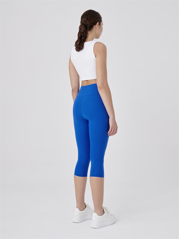 BeGood - Shaping Superslim Capri Leggings, blue : : Fashion
