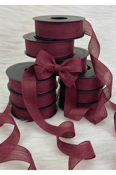 KETEN KURDELE 2,5CM-20MT BORDO