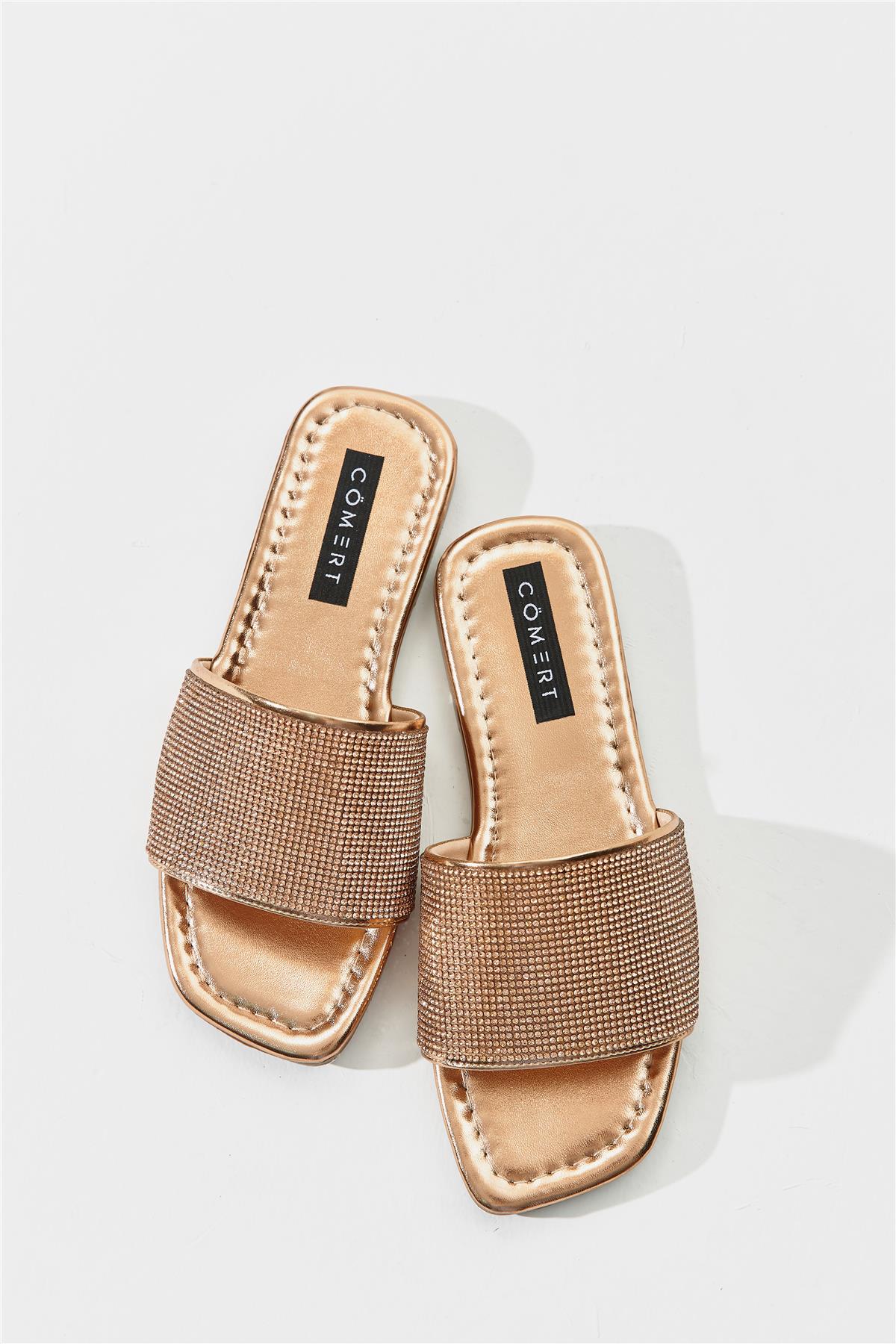 Eles Kadın Düz Terlik Roz