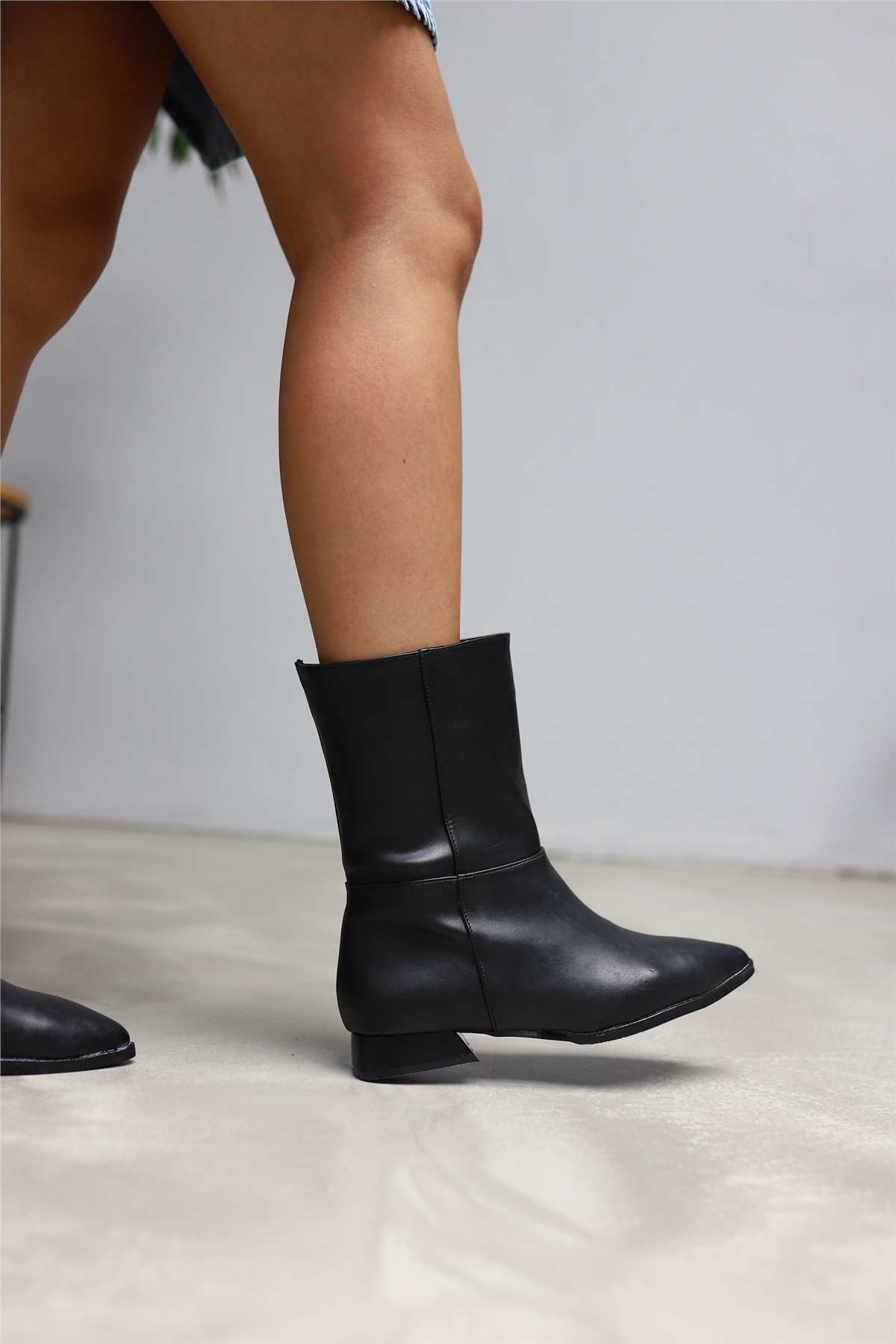 Marıtza Kadın Günlük Bot Siyah Deri