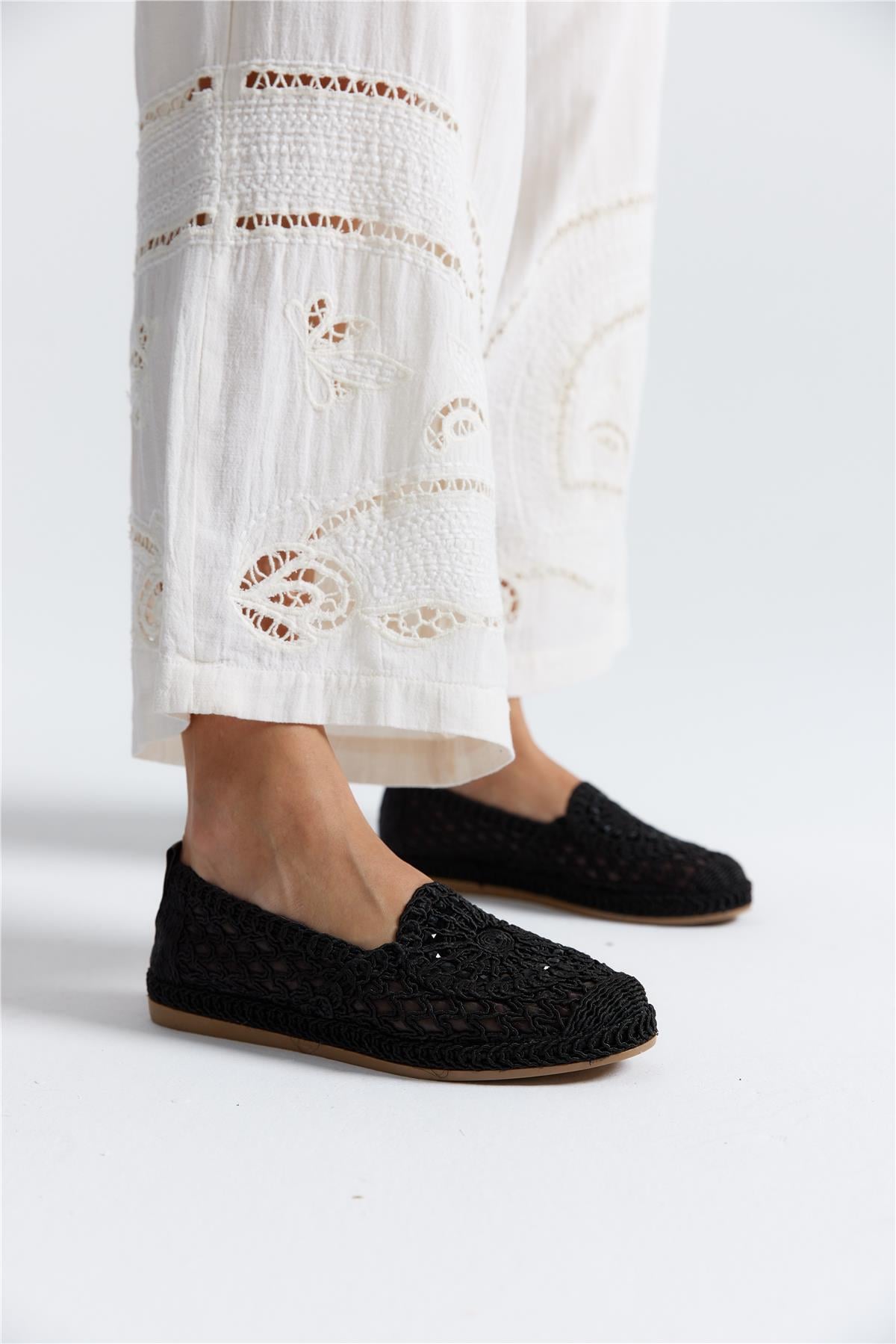 Ofelia Kadın Espadril Siyah Naturel