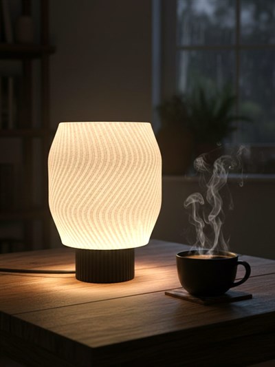 Pure - Modern Masa ve Gece Lambası – Ambiyans Lambası, Dekoratif LED Abajur, E14 Duy