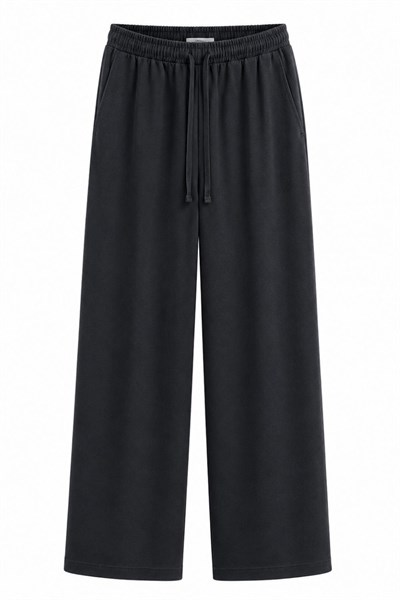 Beli Lastikli Tensel Denim Pantolon – Siyah