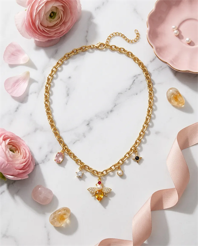 VIP Bee Charm Kolye