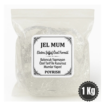 Jel Mum 1 Kg - (Şeffaf Mum)