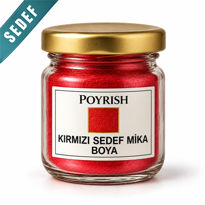 Kırmızı Sedef Mika Boya 10 Gr.