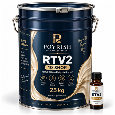 RTV2 10 Shor - 25 Kg. Profesyonel Silikon Kalıp Üretimi İçin