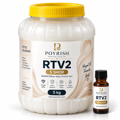 RTV2 5 Shor - 5 Kg. Profesyonel Silikon Kalıp Üretimi İçin