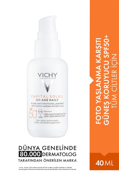 Capital Soleil UV Age Daily Foto-Yaşlanma Karşıtı SPF50+ Korumalı Güneş Kremi 40 ML