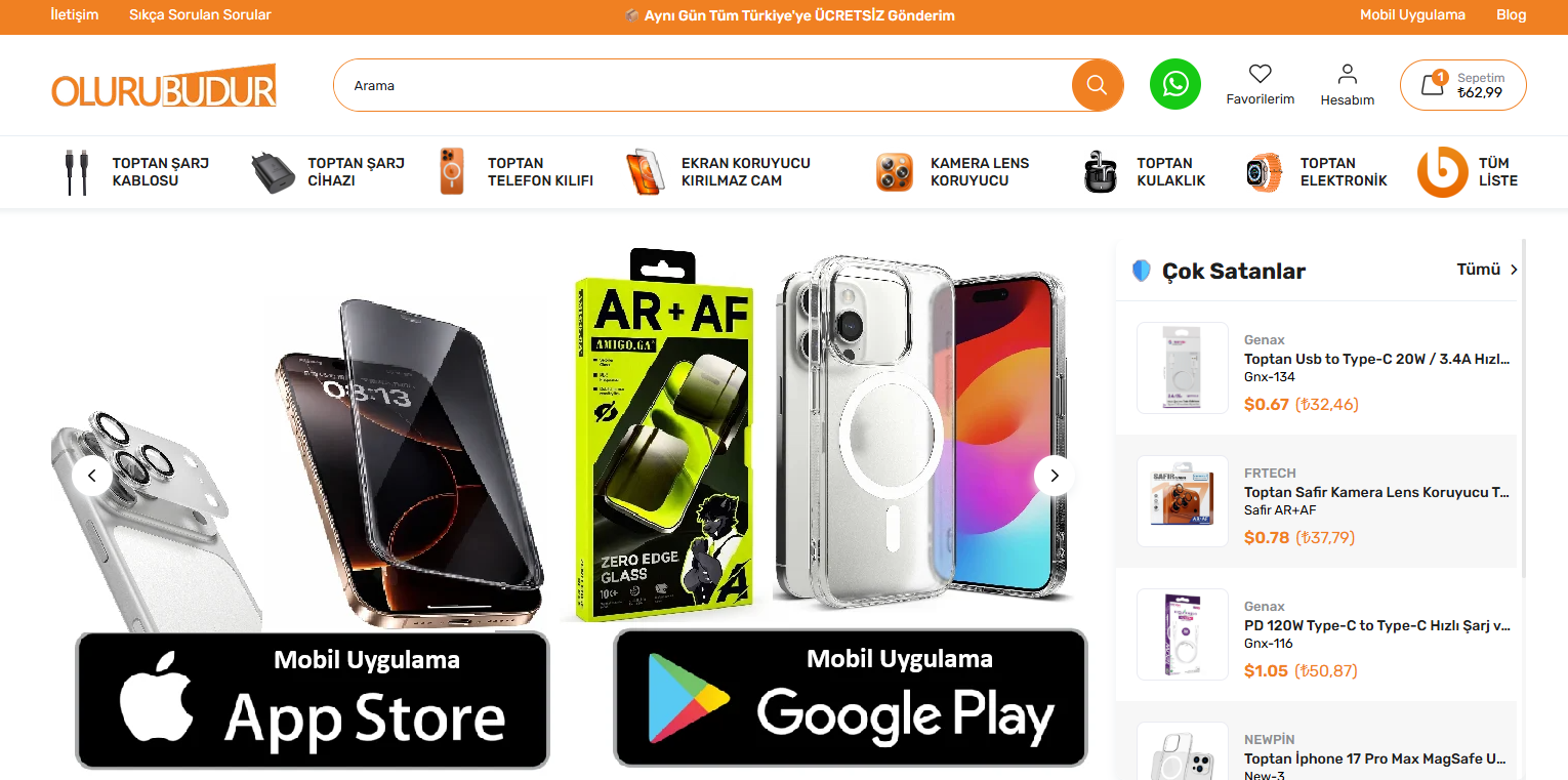 Toptan Telefon Aksesuar Bayiliği | Oluru Budur B2B Tedarik